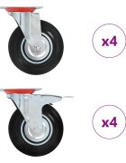 vidaXL Otočné kolieska 8 ks 125 mm