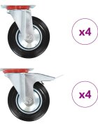 vidaXL Otočné kolieska 8 ks 160 mm