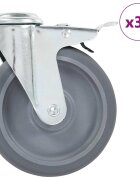 vidaXL Otočné kolieska s otvorom na skrutku 32 ks 125 mm