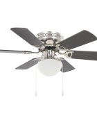 vidaXL Ozdobný stropný ventilátor s osvetlením 82 cm tmavohnedý