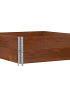 vidaXL Paletové ohrádky 2 ks hnedé 100x100 cm borovicový masív