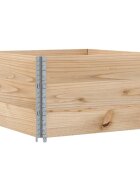 vidaXL Paletové ohrádky 3 ks 100x100 cm borovicový masív