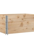 vidaXL Paletové ohrádky 3 ks 120x80 cm borovicový masív