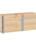 vidaXL Paletové ohrádky 3 ks 150x50 cm borovicový masív