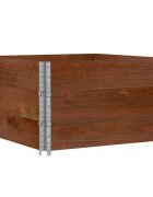 vidaXL Paletové ohrádky 3 ks hnedé 100x100 cm borovicový masív
