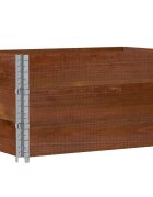 vidaXL Paletové ohrádky 3 ks hnedé 100x50 cm borovicový masív