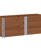 vidaXL Paletové ohrádky 3 ks hnedé 150x50 cm borovicový masív