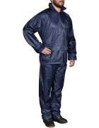 vidaXL Pánsky 2-dielny pršiplášť s kapucňou XXL námornícka modrá