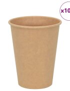 vidaXL Papierové šálky na kávu 1000 ks 12oz 300ml hnedá