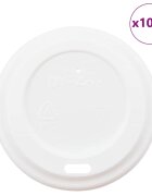 vidaXL Papierové viečka na šálky kávy Ø60 mm 4oz 1000 ks biely plast