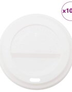 vidaXL Papierové viečka na šálky kávy Ø90 mm 12oz/16oz 1000 ks plast