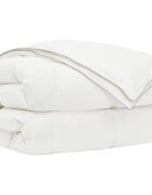 vidaXL Paplón FULDA 137 x 200 cm 4 ročné obdobia 310 GSM Biela