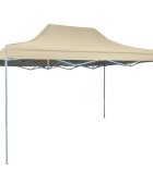 vidaXL Párty stan 291 x 431 x 315 cm Krémová Oxfordská látka