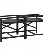 vidaXL Pedestal na práčku 2 ks Čierny 120 x 56 x 52 cm Oceľ