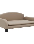 vidaXL Pelech pre psa kapučínový 70x45x30 cm umelá koža