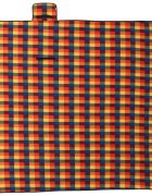 vidaXL Pikniková deka skladacia viacfarebná kockovaná 200x200 cm zamat