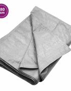 vidaXL Plachta 180 g/m² 6x12 m sivá HDPE