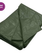 vidaXL Plachta 180 g/m² 8x8 m zelená HDPE