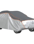 vidaXL Plachta na auto na ochranu pred krupobitím XL sivá a strieborná