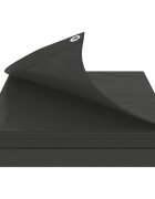 vidaXL Plachta s očkami Antracitová šedá 4 x 4 m 90 gsm PE