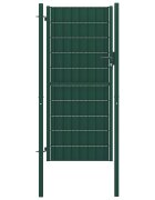 vidaXL Plotová brána PVC a oceľ 100x204 cm zelená