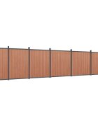 vidaXL Plotový panel hnedý 1045x186 cm WPC