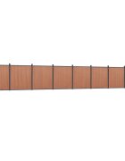 vidaXL Plotový panel hnedý 1391x186 cm WPC