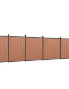 vidaXL Plotový panel hnedý 872x186 cm WPC