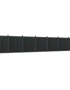 vidaXL Plotový panel sivý 1218x186 cm WPC