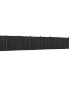 vidaXL Plotový panel sivý 1391x186 cm WPC