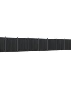 vidaXL Plotový panel sivý 1564x186 cm WPC