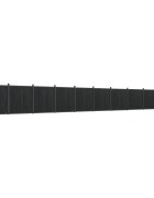 vidaXL Plotový panel sivý 1737x186 cm WPC