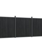 vidaXL Plotový panel sivý 526x186 cm WPC
