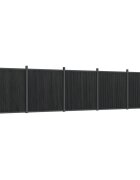 vidaXL Plotový panel sivý 872x186 cm WPC