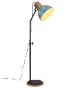 vidaXL Podlahová lampa 25 W šmuhovaná modrá 30x30x100-150 cm E27