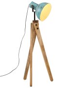 vidaXL Podlahová lampa 25 W šmuhovaná modrá 45x45x120 cm E27
