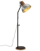 vidaXL Podlahová lampa 25 W starožitná strieborná 30x30x100-150 cm E27
