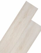 vidaXL Podlahové dosky Klasický biely dub 526 m² 18 ks PVC