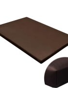 vidaXL Podložka pre psa plochá štvorcová hnedá M