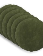 vidaXL Podložka s vankúšom HEERLEN 6 ks Zelená Mikrovlákno fleece