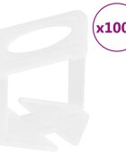 vidaXL Podložky na vyrovnávanie dlaždíc 1000 ks 1 mm
