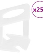 vidaXL Podložky na vyrovnávanie dlaždíc 250 ks 15 mm