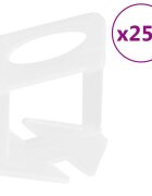 vidaXL Podložky na vyrovnávanie dlaždíc 250 ks 2 mm