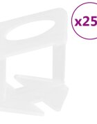 vidaXL Podložky na vyrovnávanie dlaždíc 250 ks 3 mm