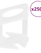 vidaXL Podložky na vyrovnávanie dlaždíc 2500 ks 3 mm