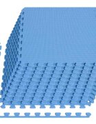 vidaXL Podložky puzzle 24 ks 864㎡ EVA pena modré