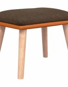 vidaXL Podnožka hnedá 45x295x35 cm látka a umelá koža