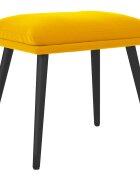vidaXL Podnožka horčicovo žltá 45x295x35 cm zamatová