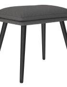 vidaXL Podnožka tmavosivá 45x295x35 cm látková