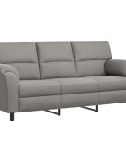 vidaXL Pohovka Svetlosivá 214 x 85 x 93 cm Zamat